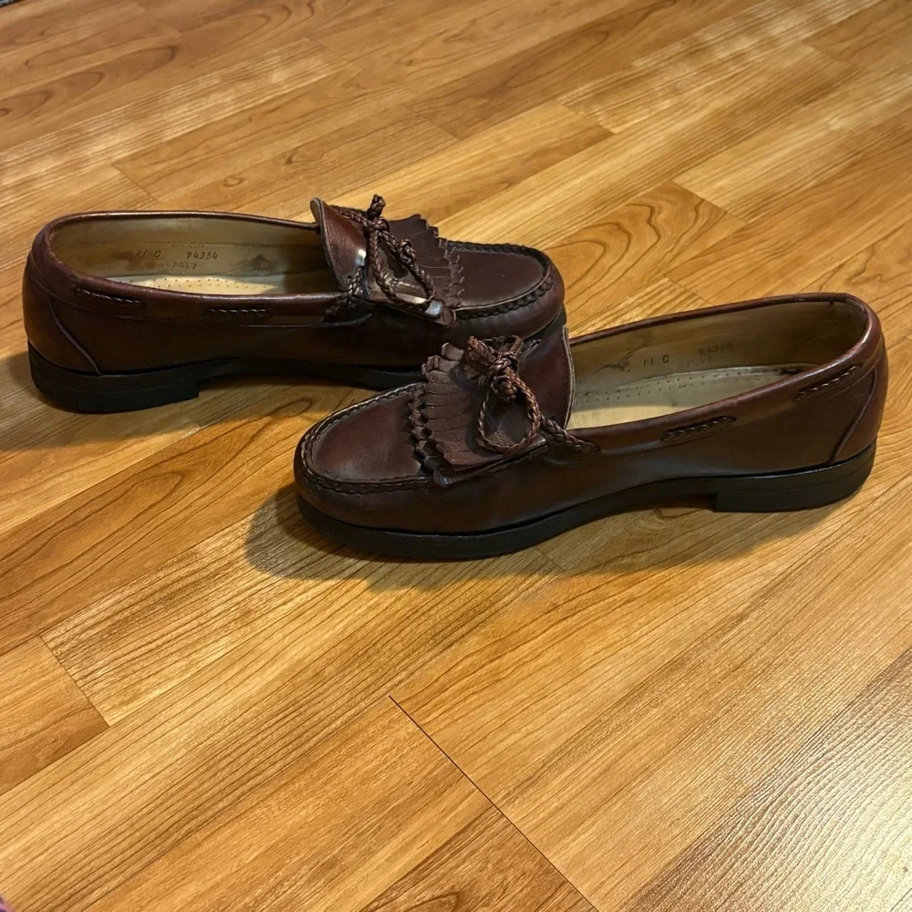 Allen Edmonds Woodstock Oxblood Red Dress Shoes Kiltie Burgundy Loafer Men 11 C
